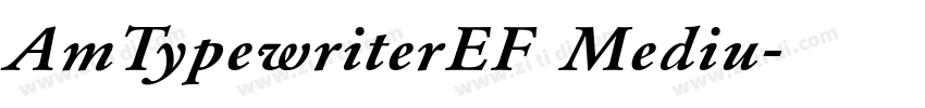 AmTypewriterEF Mediu字体转换